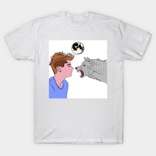 Wolf man moon T-Shirt